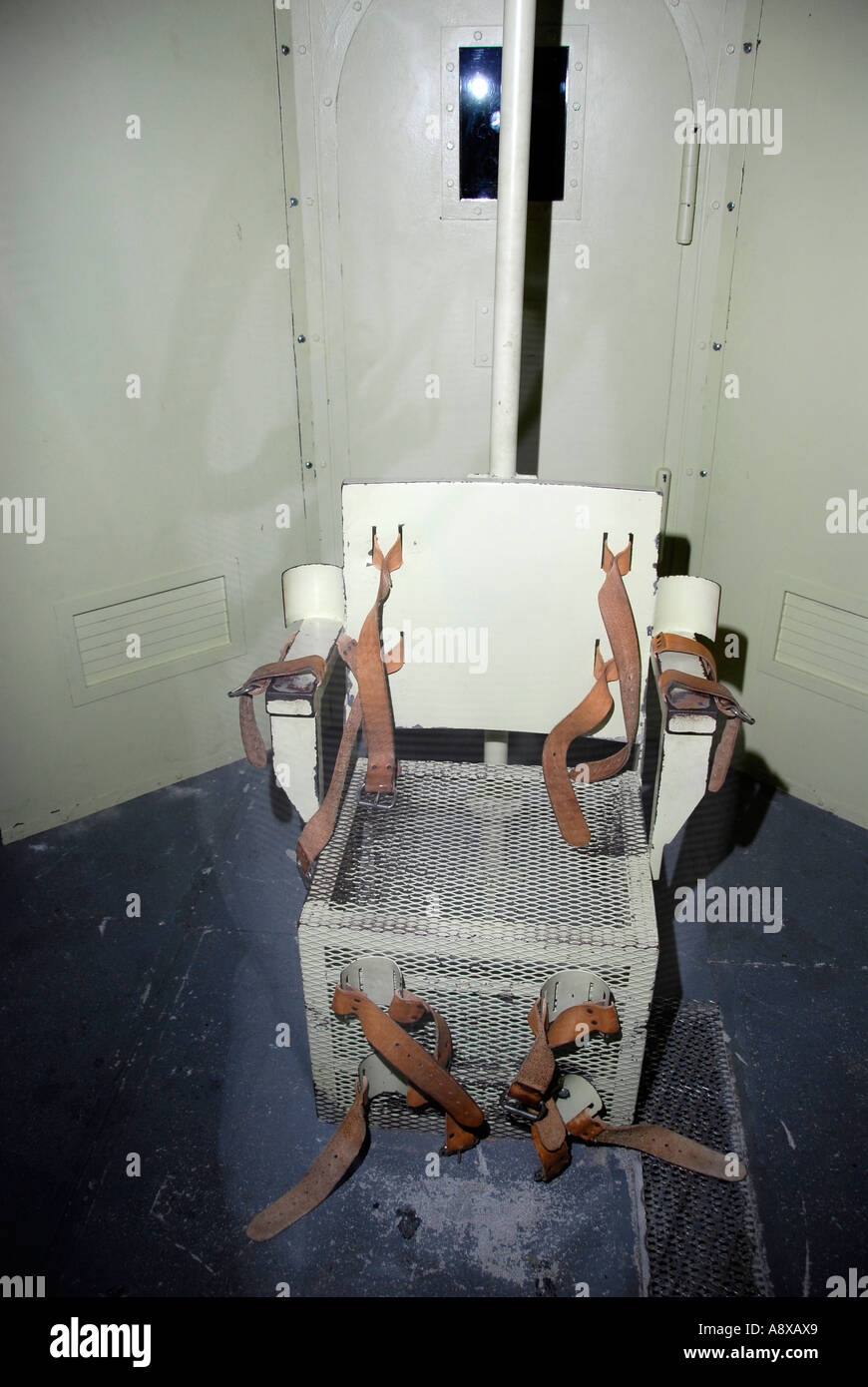 Gas chamber at the American Police Hall of Fame Titusville Florida FL Stock Photo