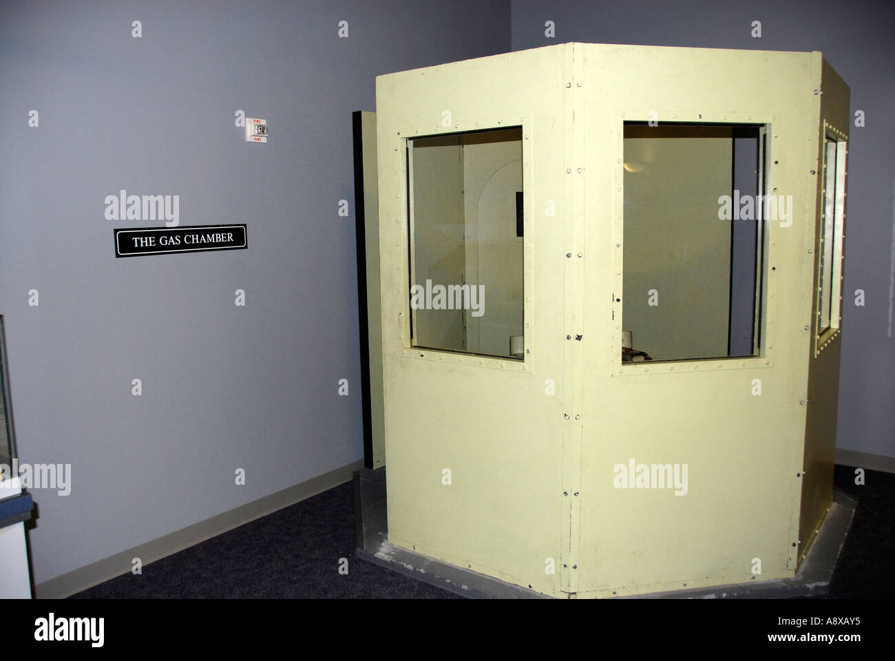 Gas chamber at the American Police Hall of Fame Titusville Florida FL Stock Photo