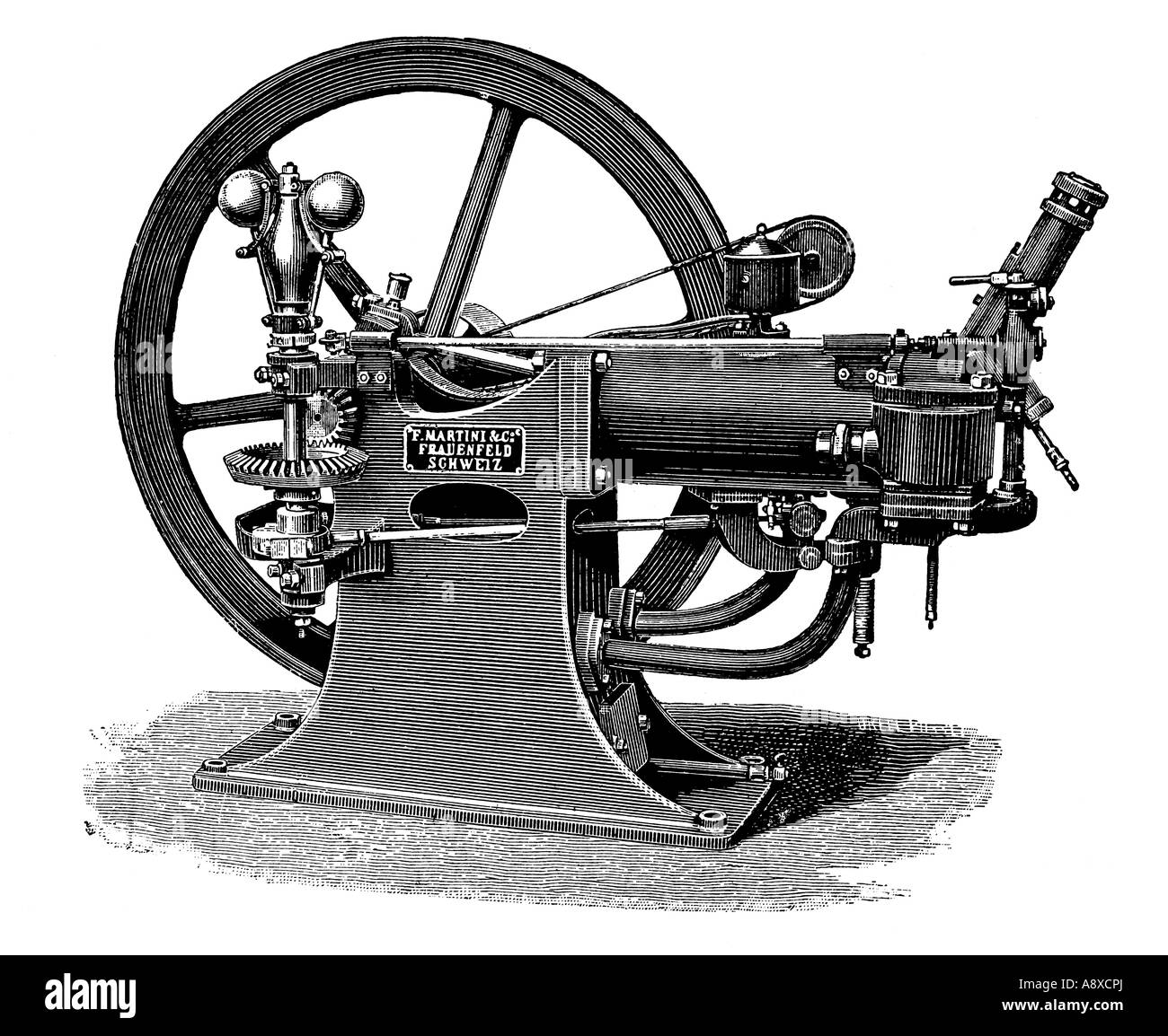 MARTINI GAS BURNING ENGINE Stock Photo Alamy