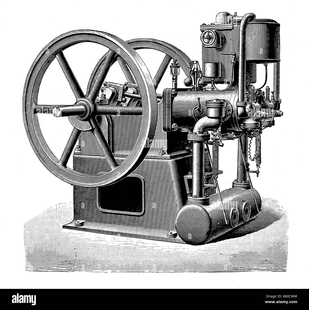 Old engine burning oil Black and White Stock Photos & Images Alamy