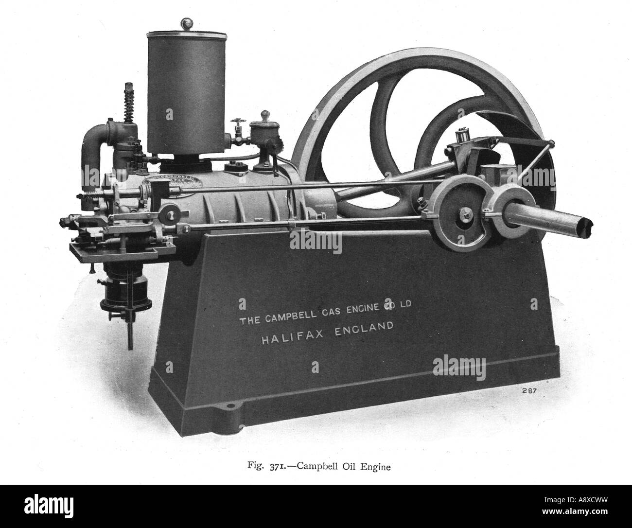 CAMPBELL OIL BURNING ENGINE Stock Photo Alamy
