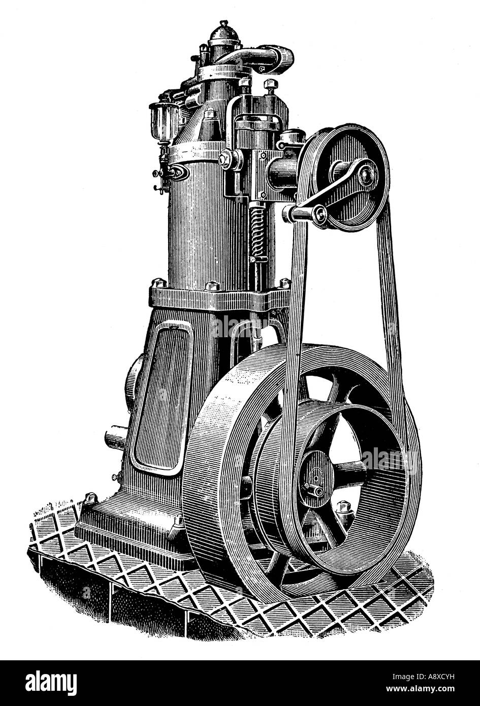 CAPITAINE MARINE LAUNCH OIL BURNING ENGINE Stock Photo Alamy