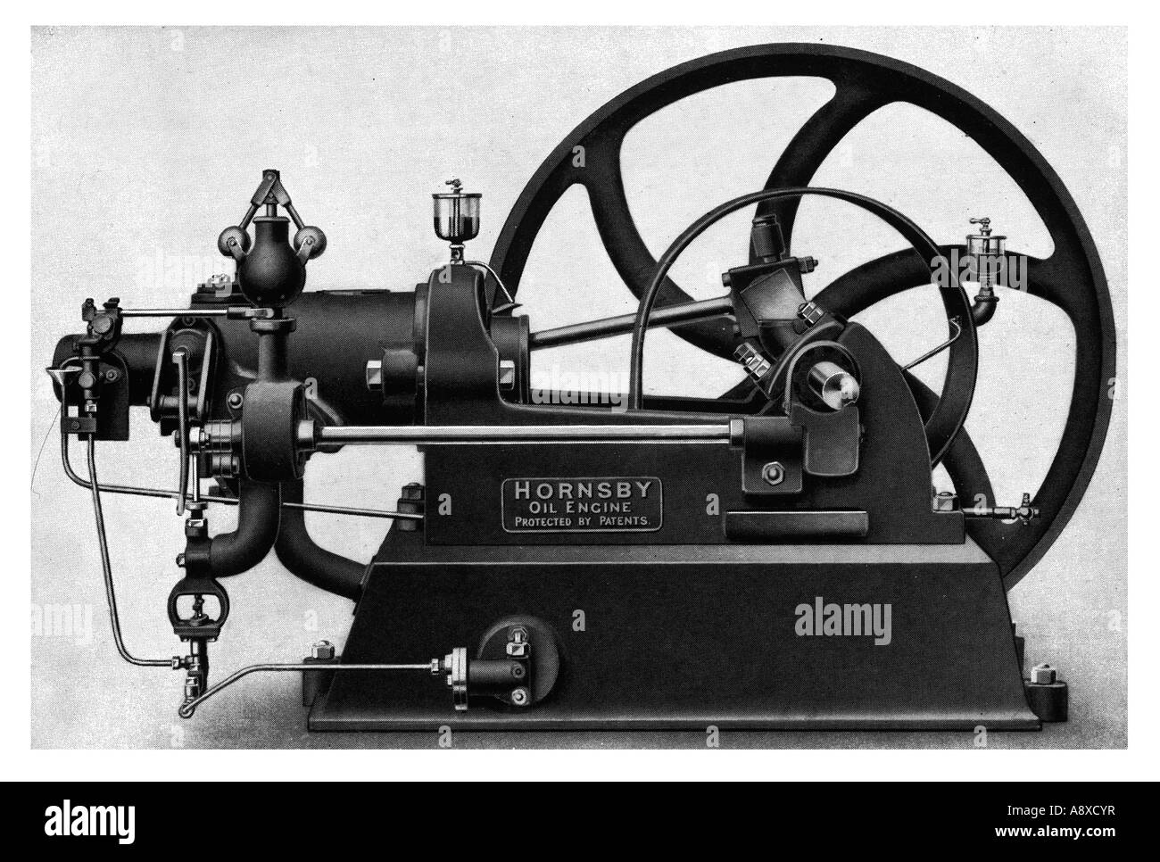 HORNSBY OIL BURNING ENGINE ILLUSTRATION Stock Photo Alamy