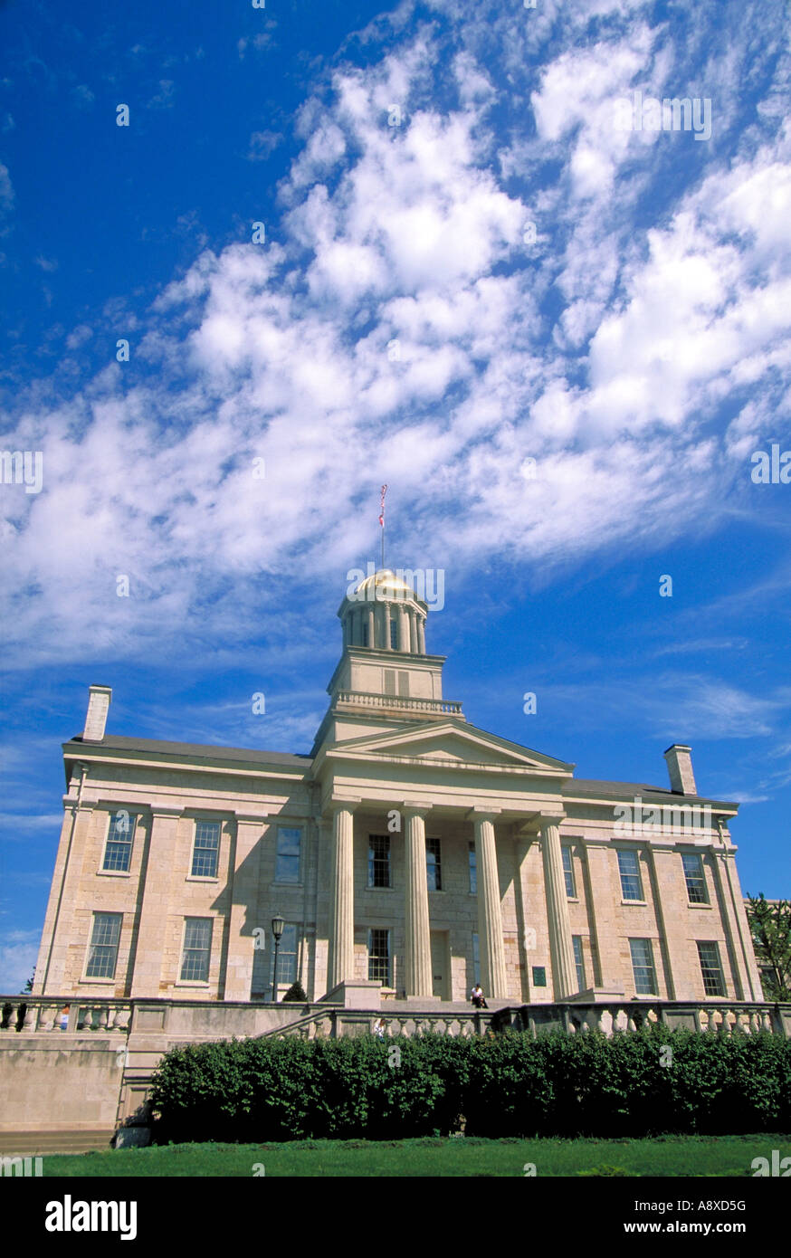 Elk270 2658 Iowa Iowa City Old Capitol 1840 Stock Photo