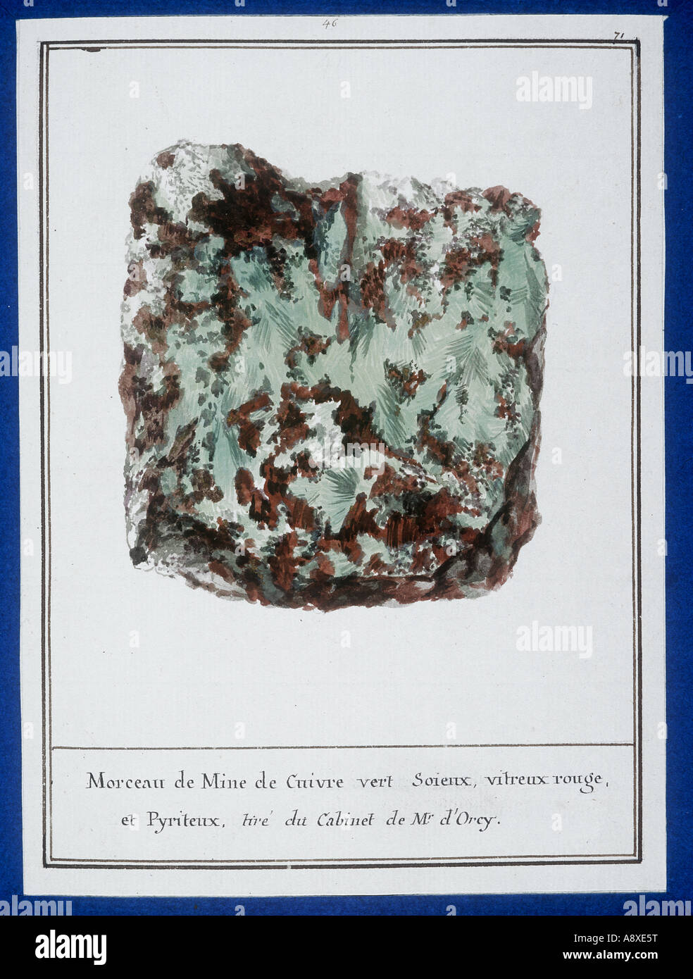 Plate 41 from Mineralogie by Swebach Desfontaines Stock Photo