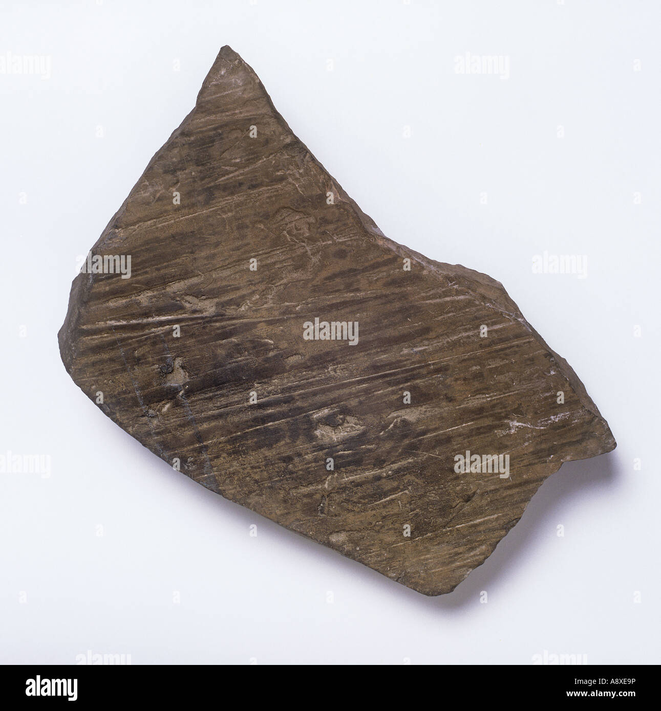 Ice scratched boulder Stock Photo