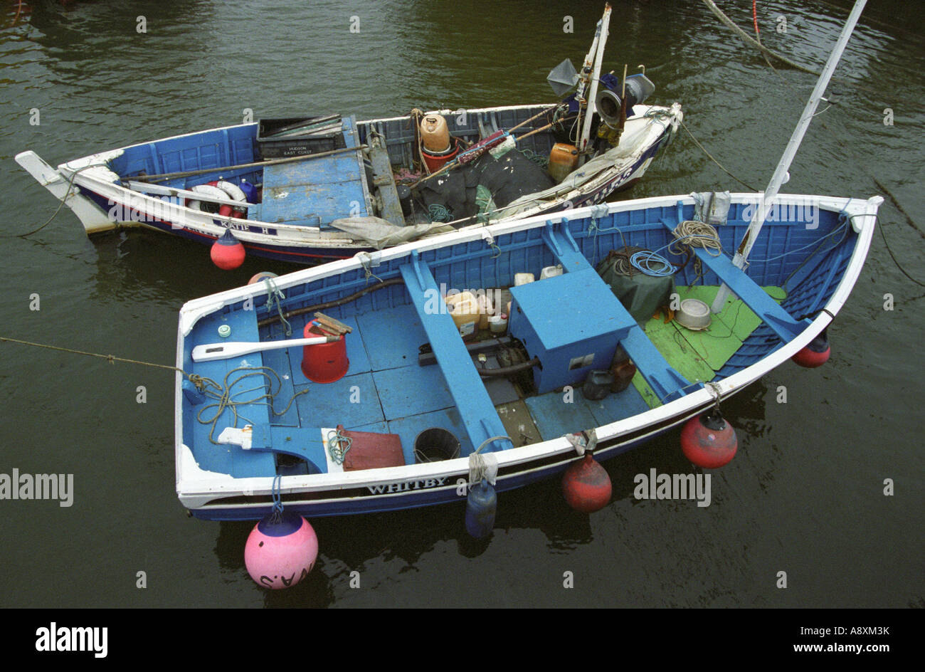 Small Fishing Boats, Whitby Harbour, North Yorkshire, England Stock Photo Alamy
