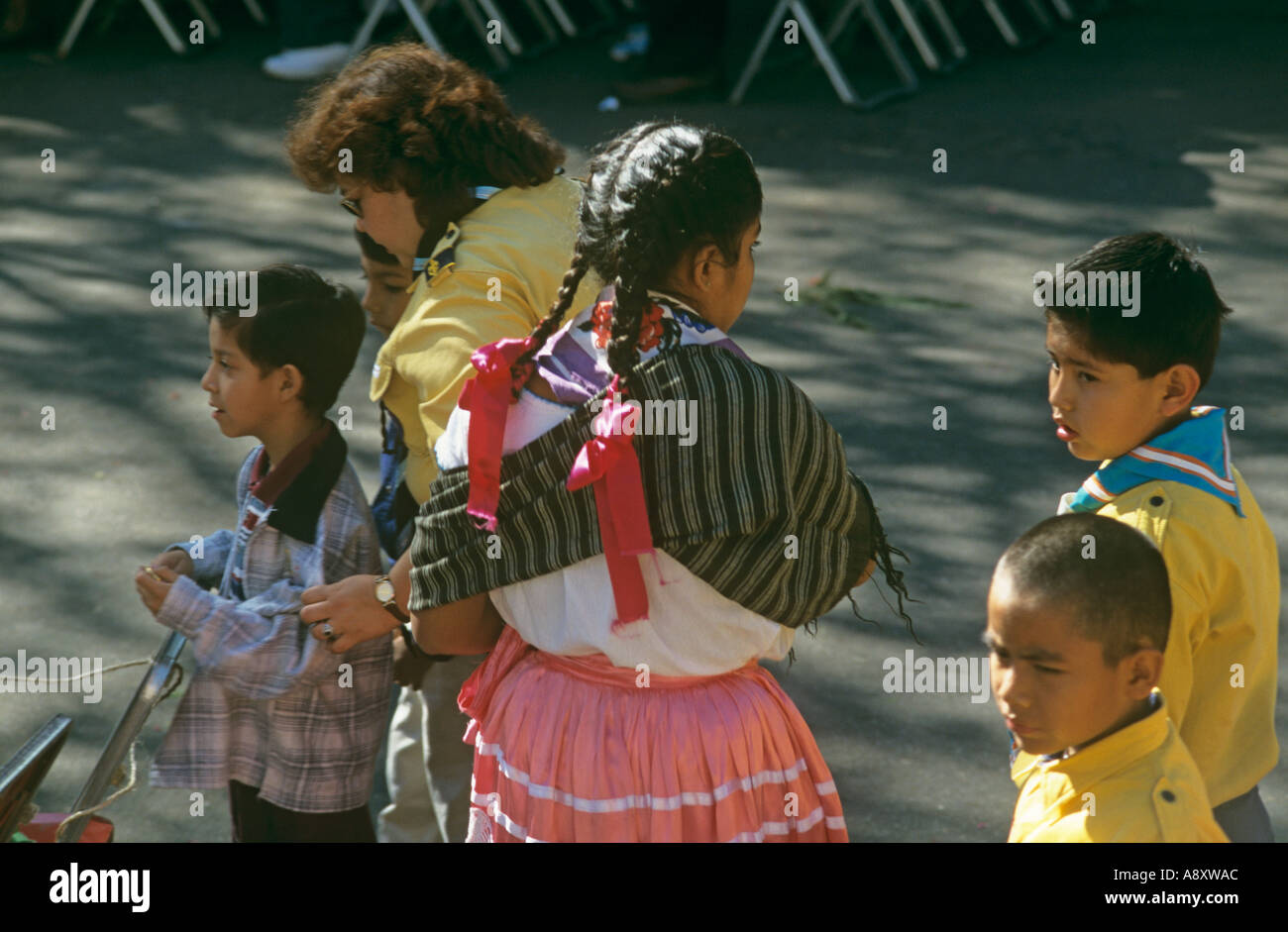 A blend of cultures and styles in Oaxaca Mexico Stock Photo