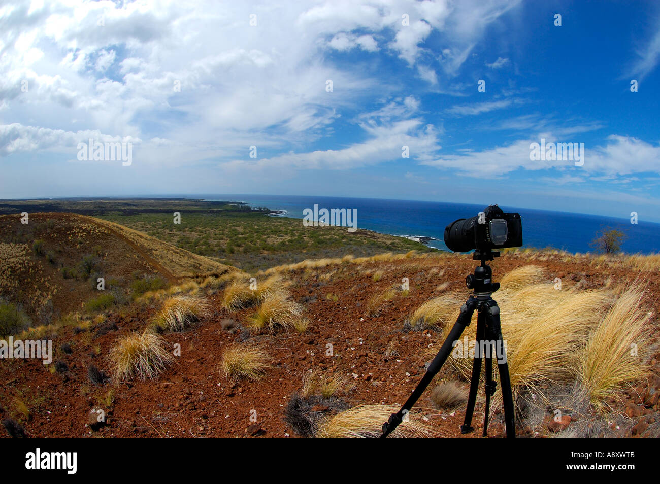 Makalawena beach area Nikon D70s Dslr The Big Island of Hawaii Stock Photo