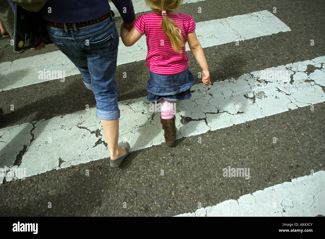 Zebra crossing road children hi-res stock photography and images - Alamy