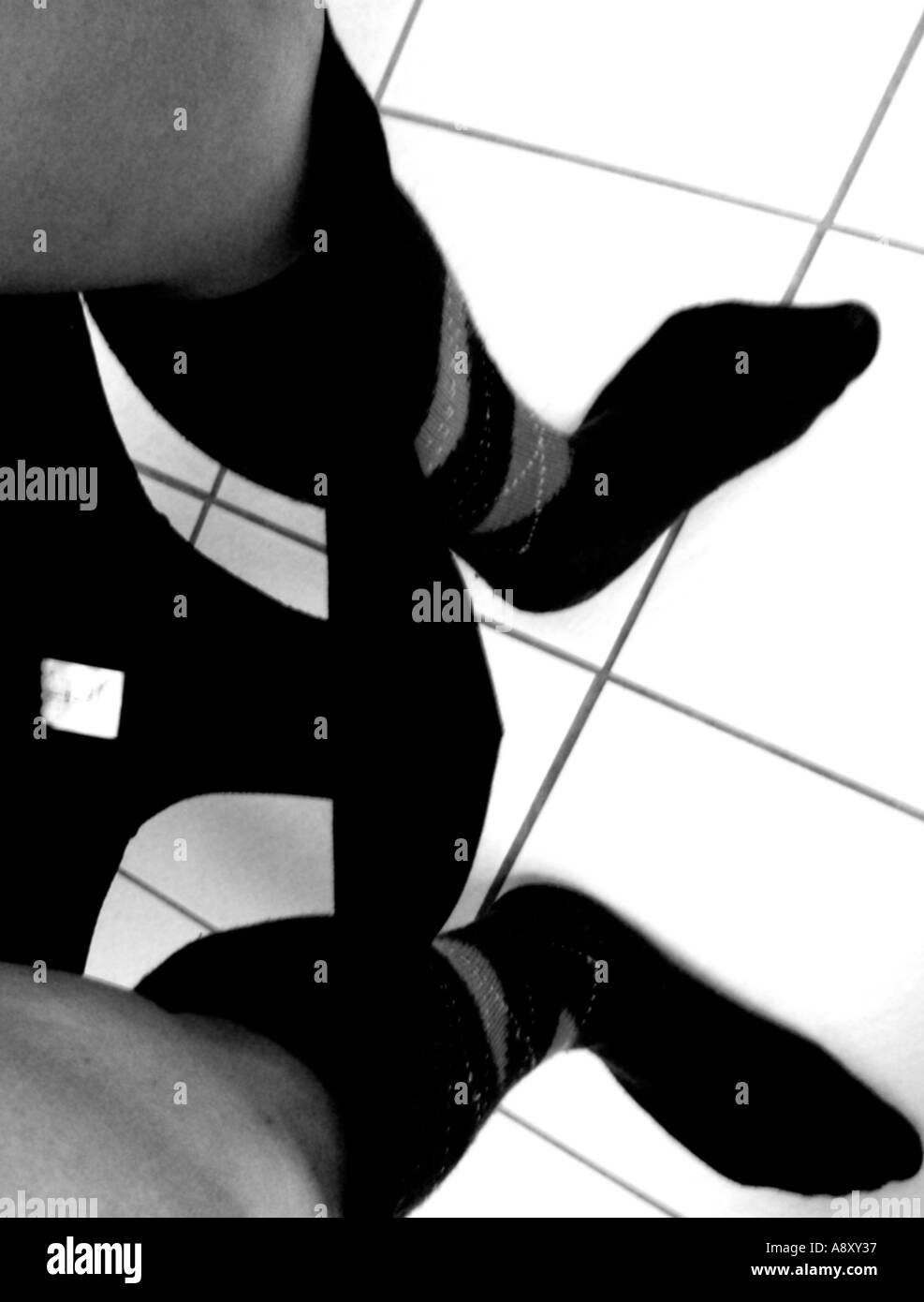 male legs pants down Stock Photo Alamy