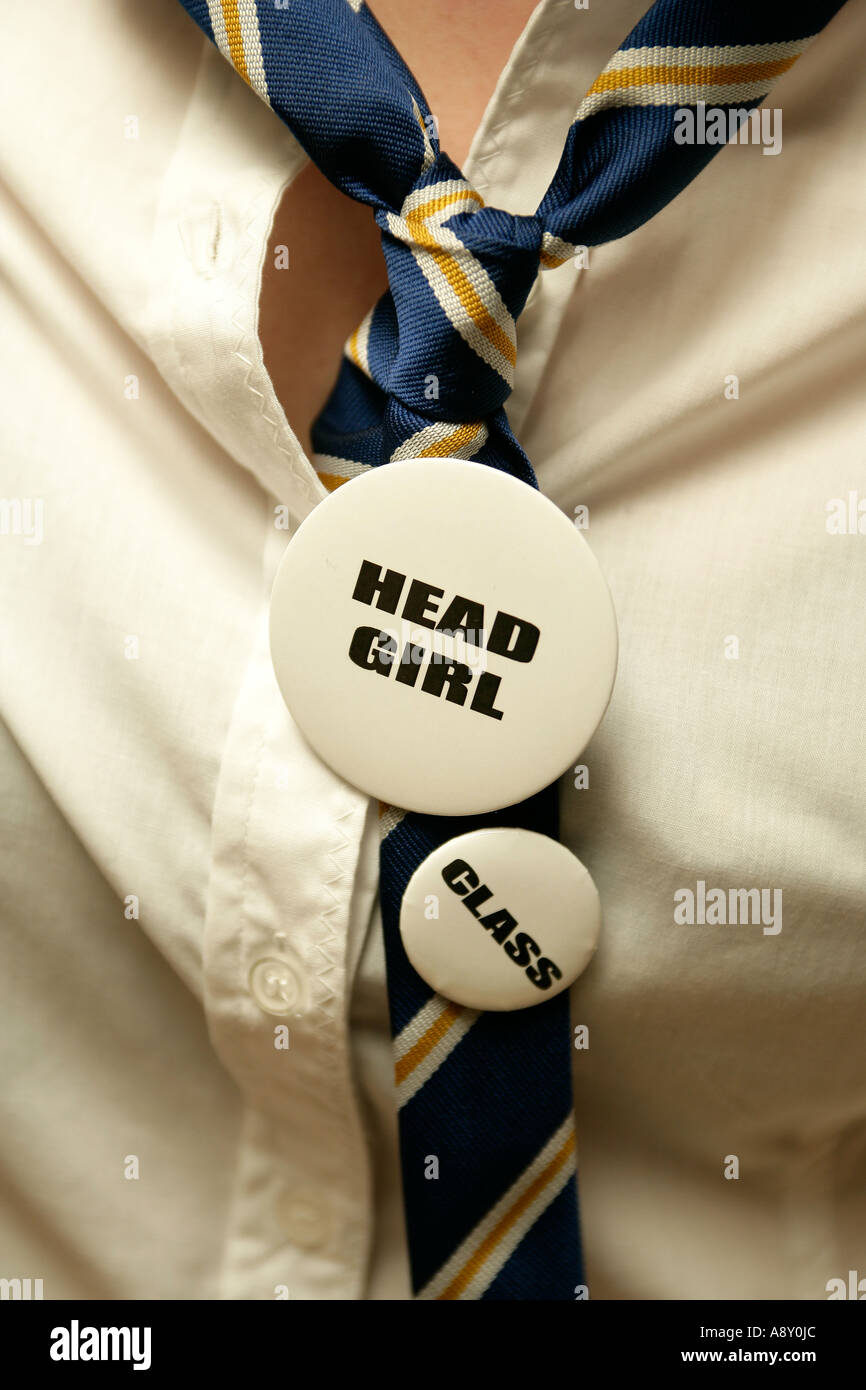 Head girl badge Stock Photo