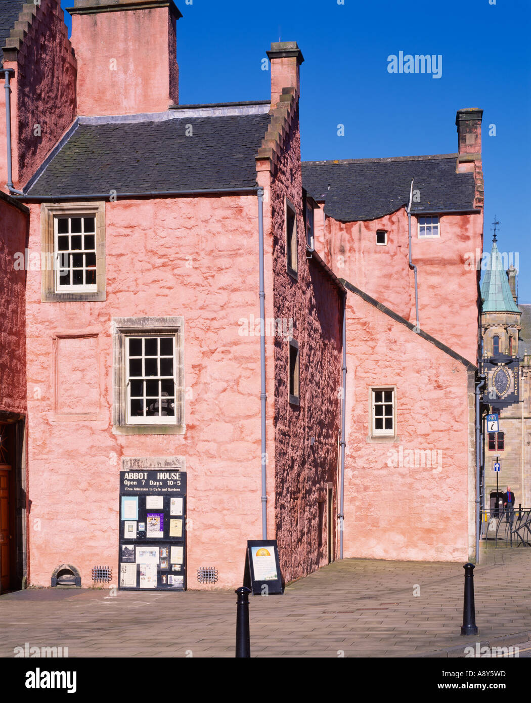 The Abbot House in the Maygate, Dunfermline, Fife, Scotland, UK Stock