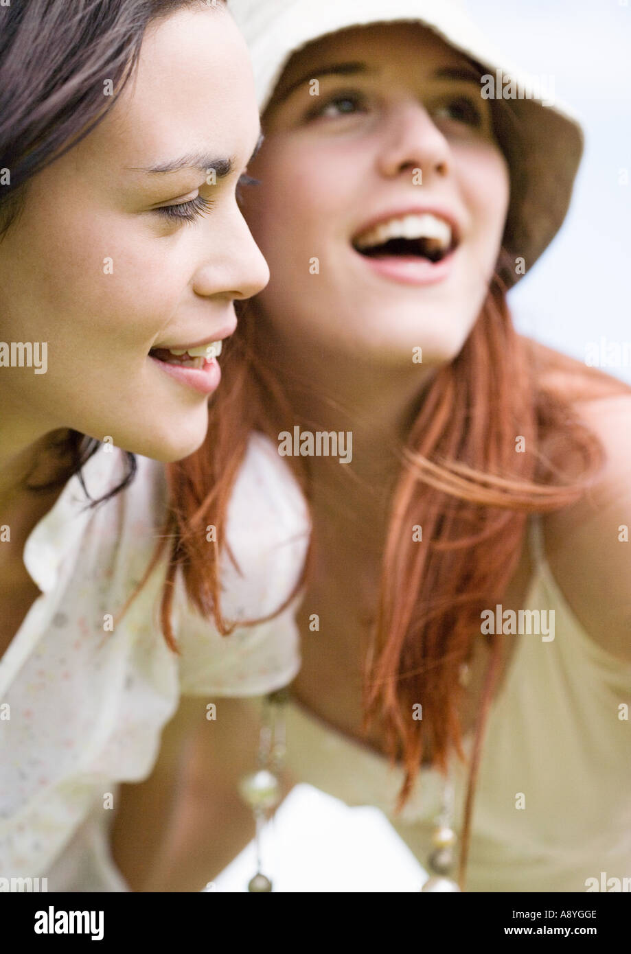 Two young women Stock Photo - Alamy