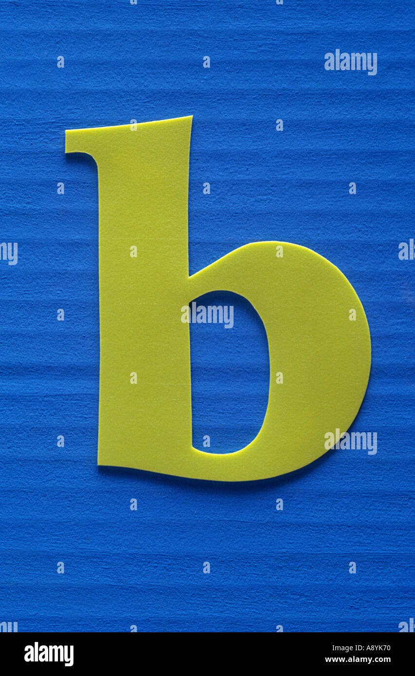 lowercase letter b Stock Photo - Alamy