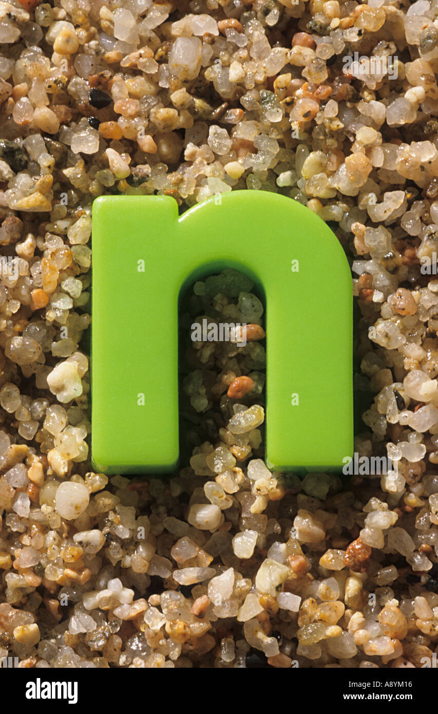 lowercase letter n Stock Photo