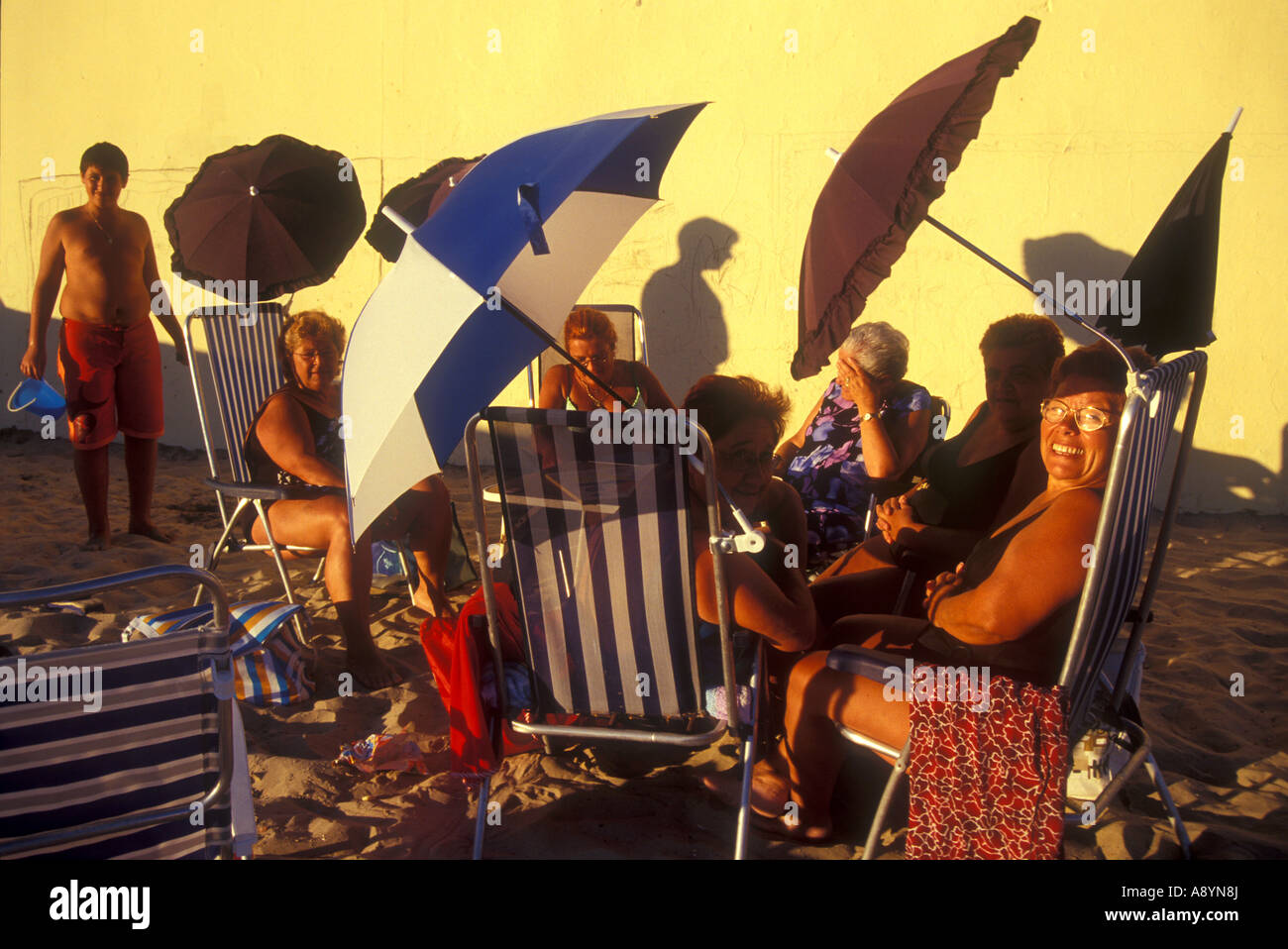 La Caleta Beach CADIZ city Cadiz province Andalusia Spain Stock Photo