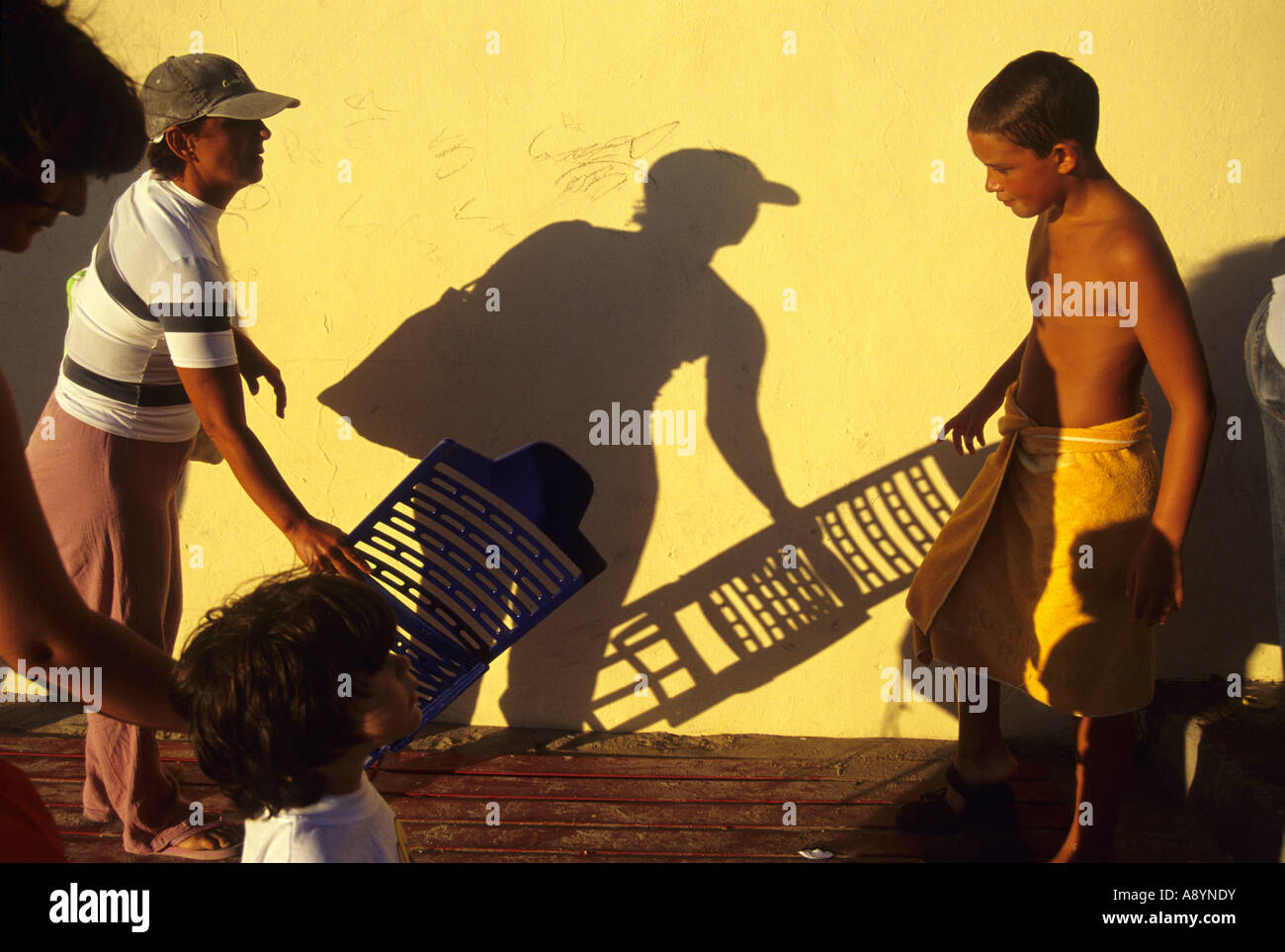 La Caleta Beach CADIZ city Cadiz province Andalusia Spain Stock Photo