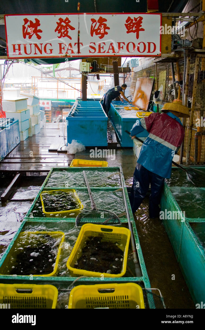 Aberdeen Fish Market Hong Kong Stock Photo Alamy