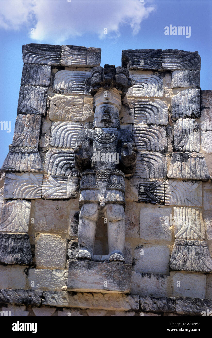 Mayan Warrior Statue Stock Photos & Mayan Warrior Statue Stock Images