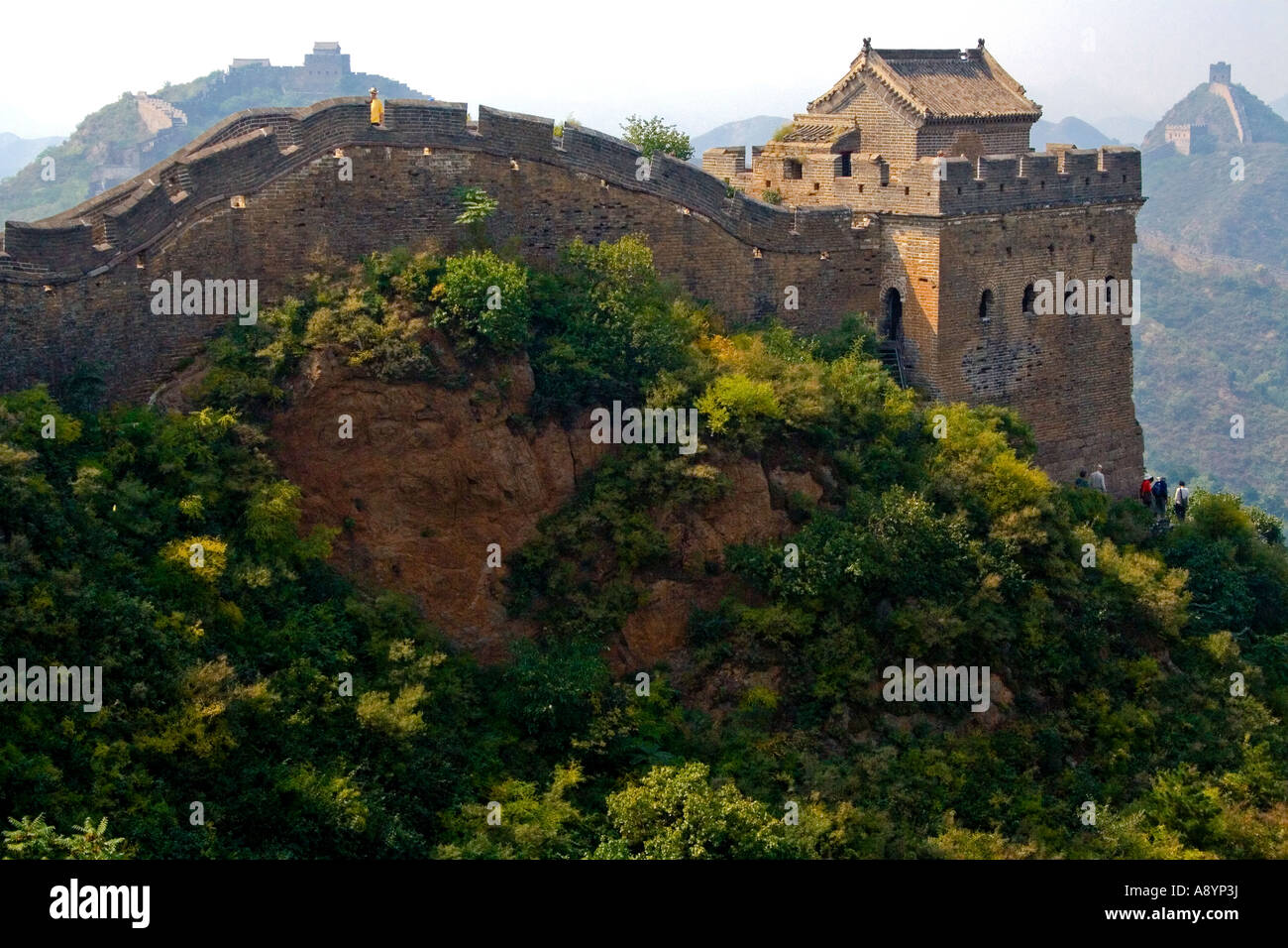 Tower Great Wall of China Stock Photo