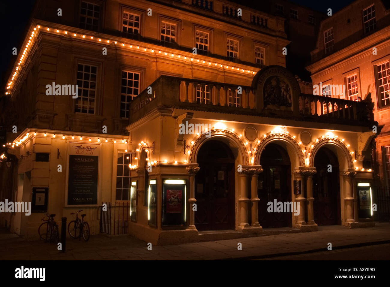 The New Theatre Royal in Bath England at Night Stock Photo - Alamy