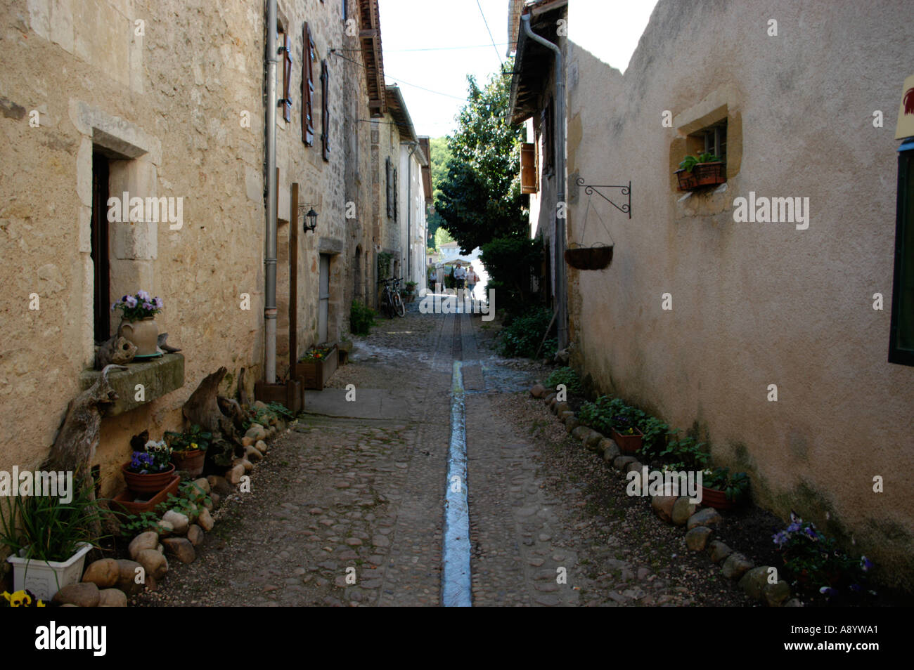 french street in st jean de cole france Stock Photo Alamy