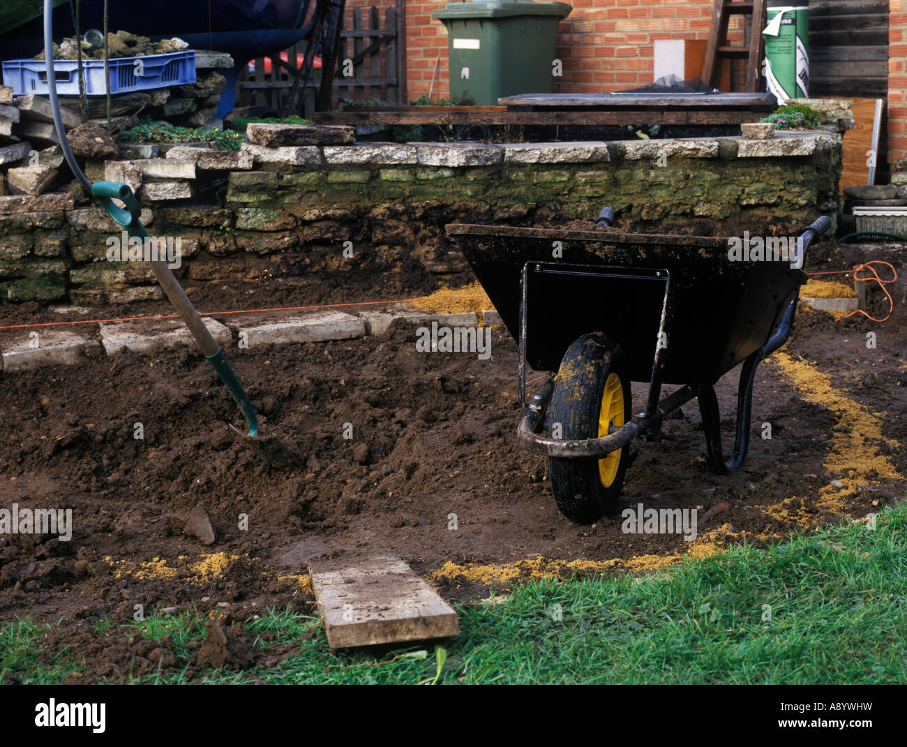 Building a pond step 4 hi-res stock photography and images - Alamy