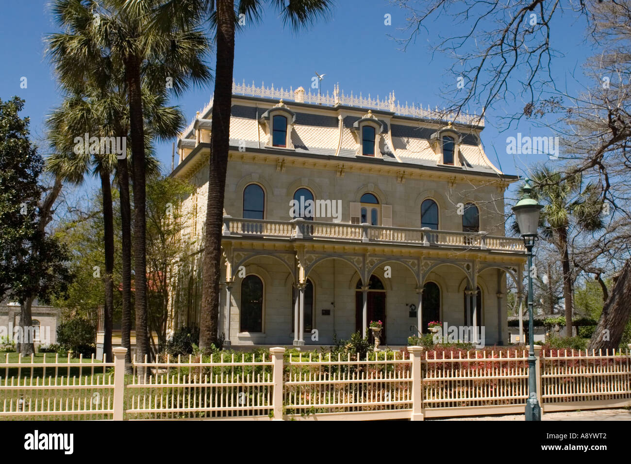 King William District mansion. San Antonio Texas. Southern mansion
