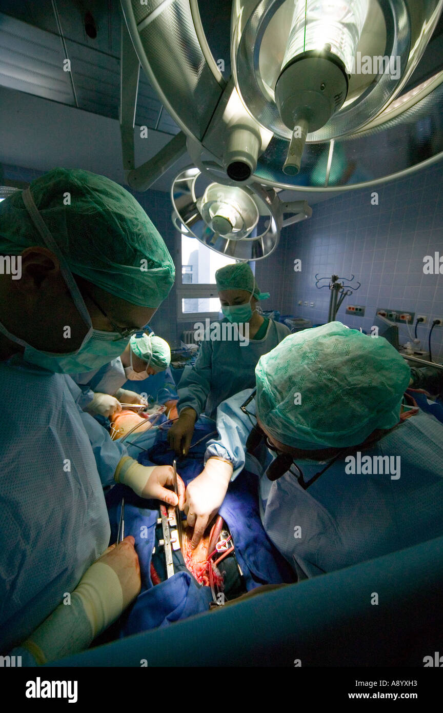 heart surgery surgeons hospital Stock Photo Alamy