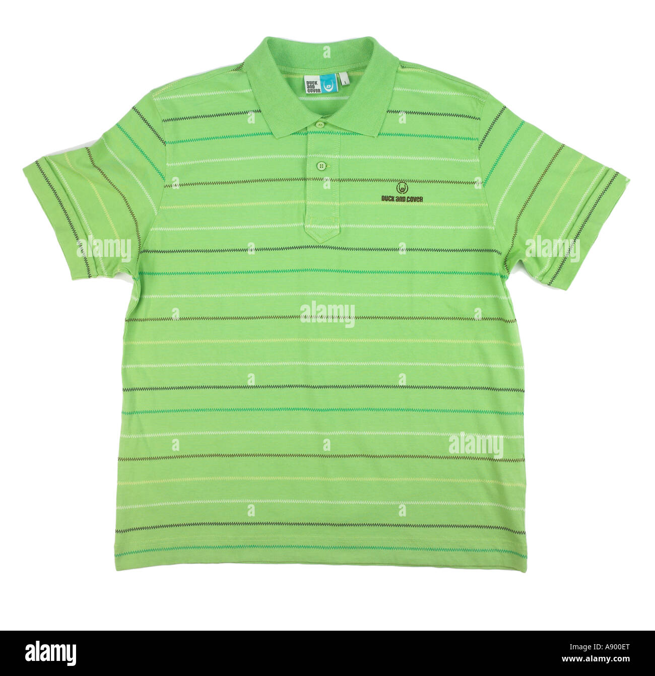 Green short sleeved shirt Stock Photo