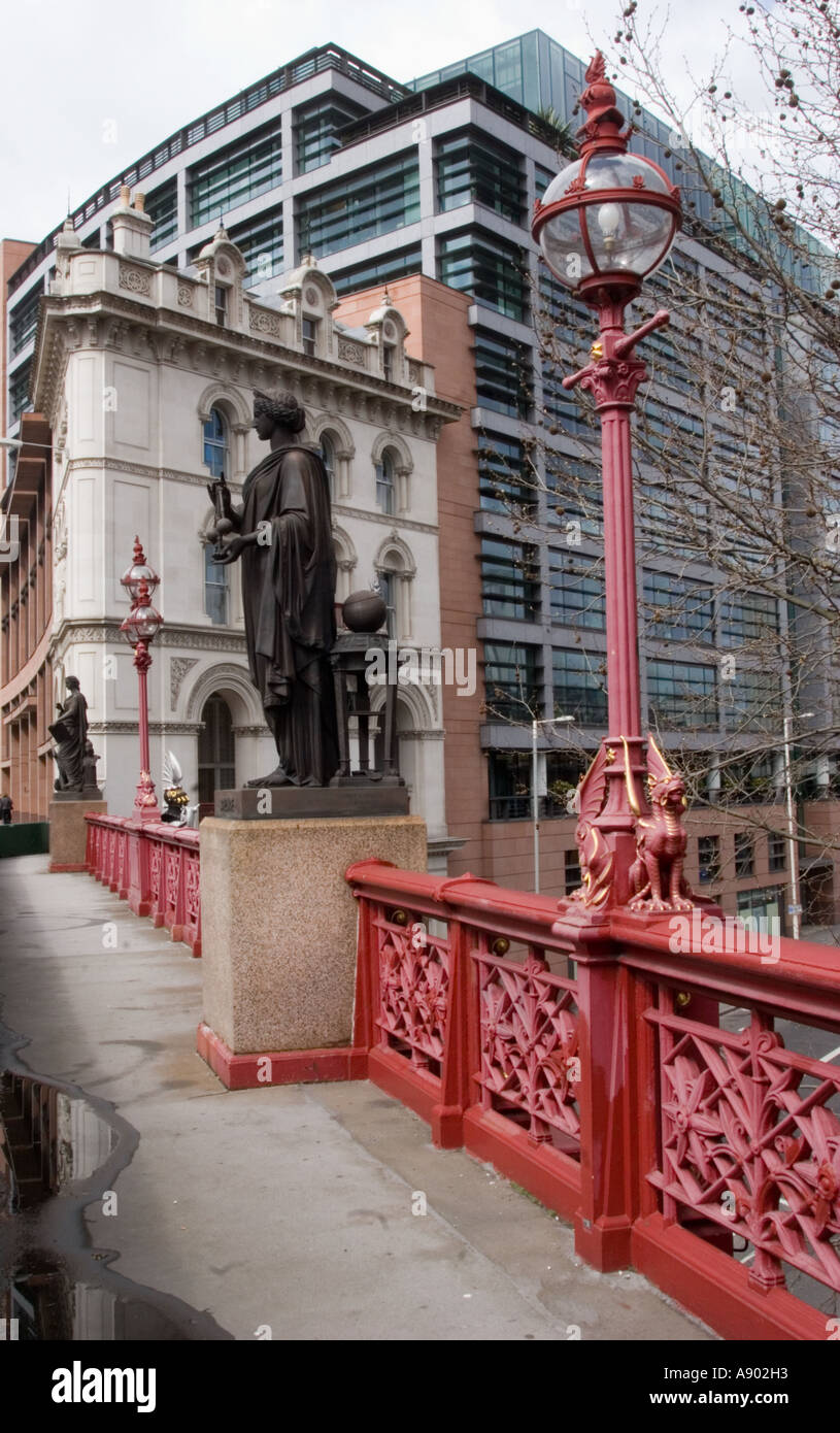 Holborn Viaduct over Farringdon Street, City of London Stock Photo Alamy
