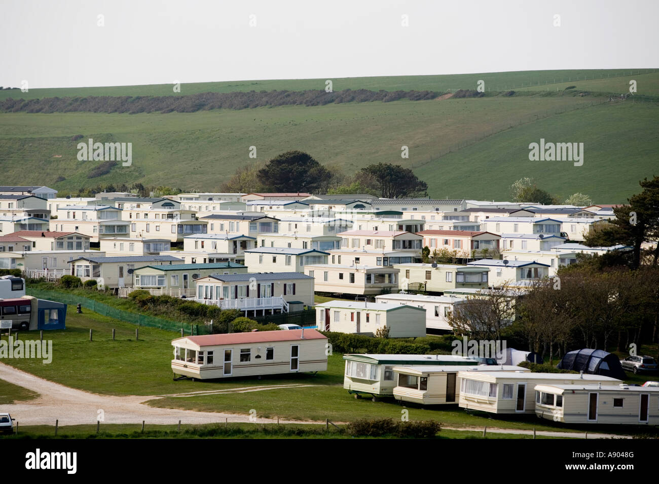 Caravan Park At Durdle Door Dorset Uk Stock Photo 12206751 Alamy