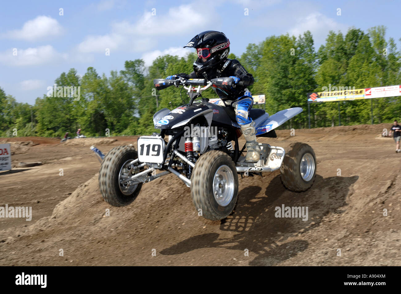 Englishtown, NJ. Raceway Park Quad racing 810 year Peewee Quad class