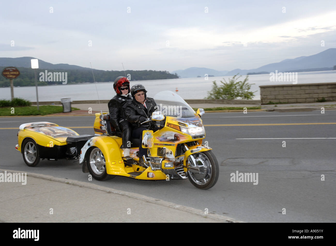 Lake NY. 25th Americade Motorcycle Touring Rally. Over 100 000
