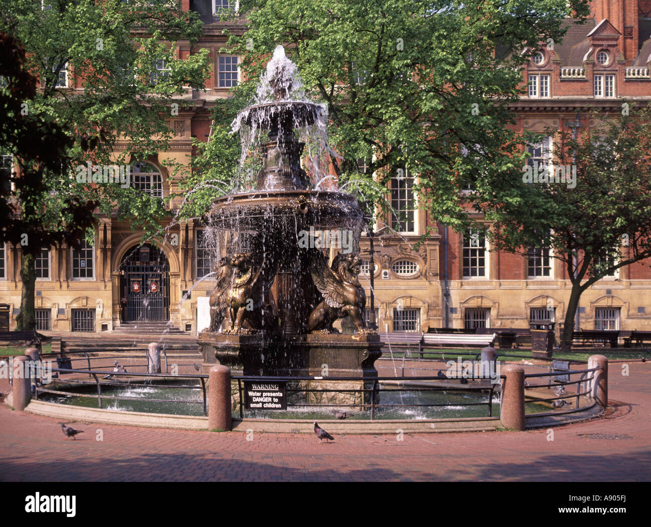 Leicester Town Hall Square 19th century Victorian era historical Town ...