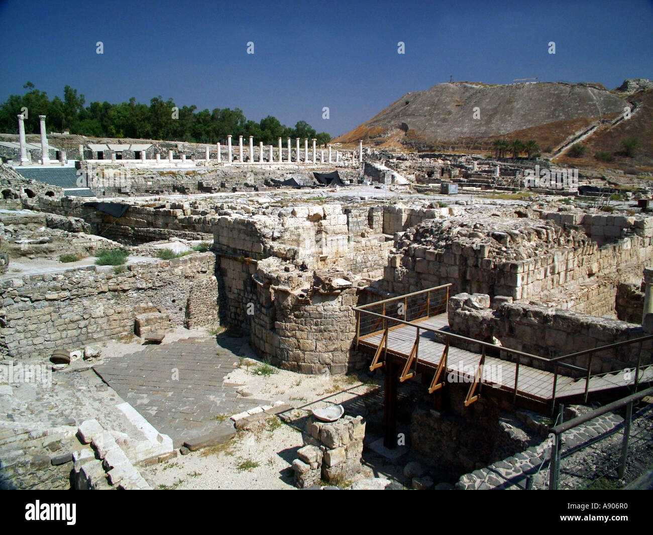 the ruins of Bet Shean Israel Stock Photo - Alamy