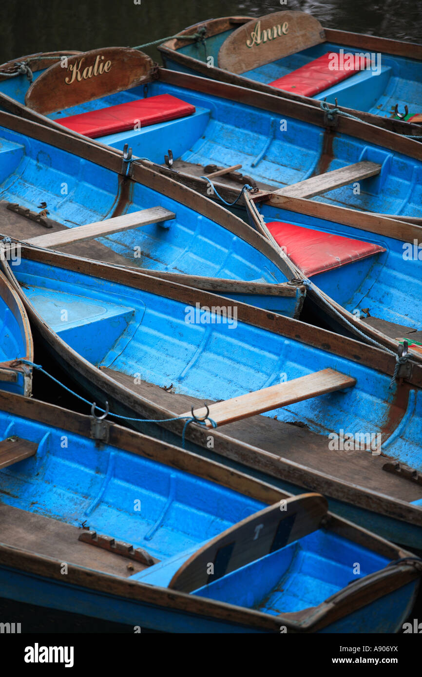 Rowing Boats Oxford UK Stock Photo Alamy