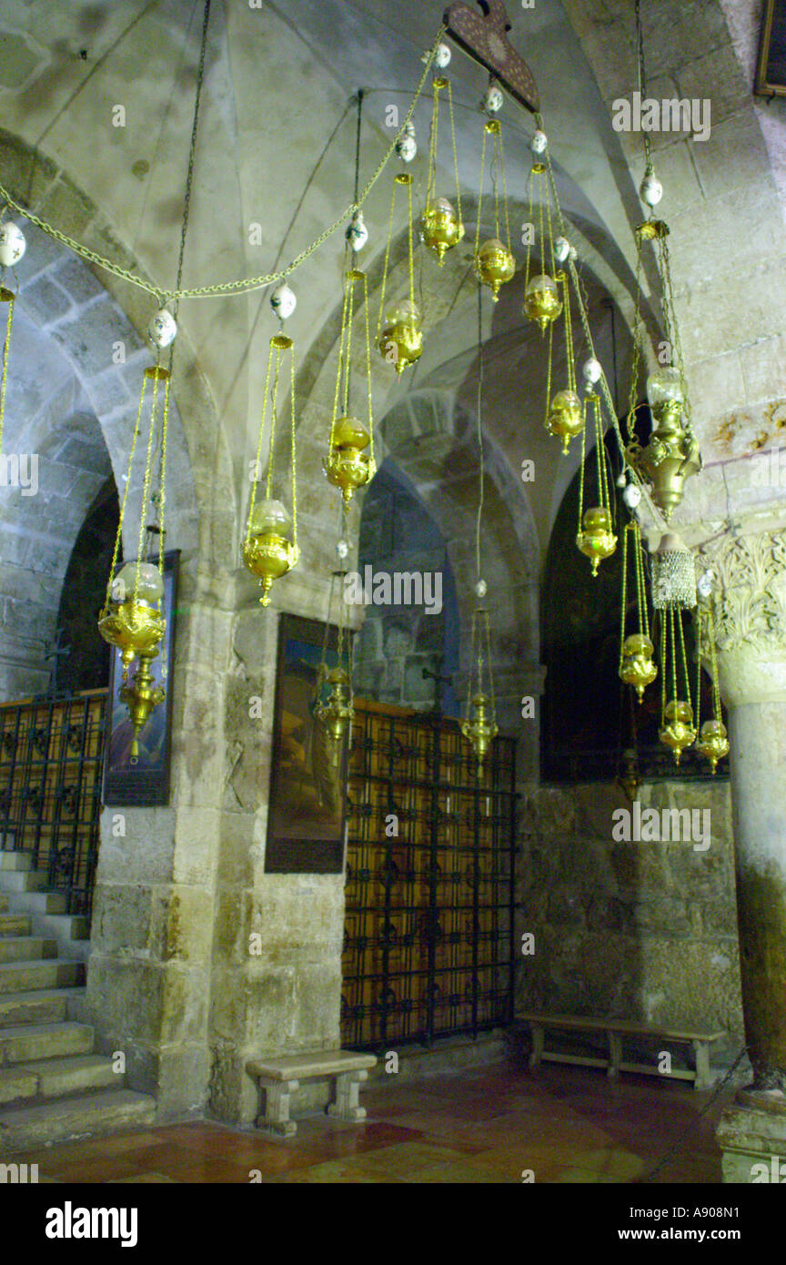 Church of the Holy Sepulchre in the Christian quarters Jerusalem Israel Stock Photo