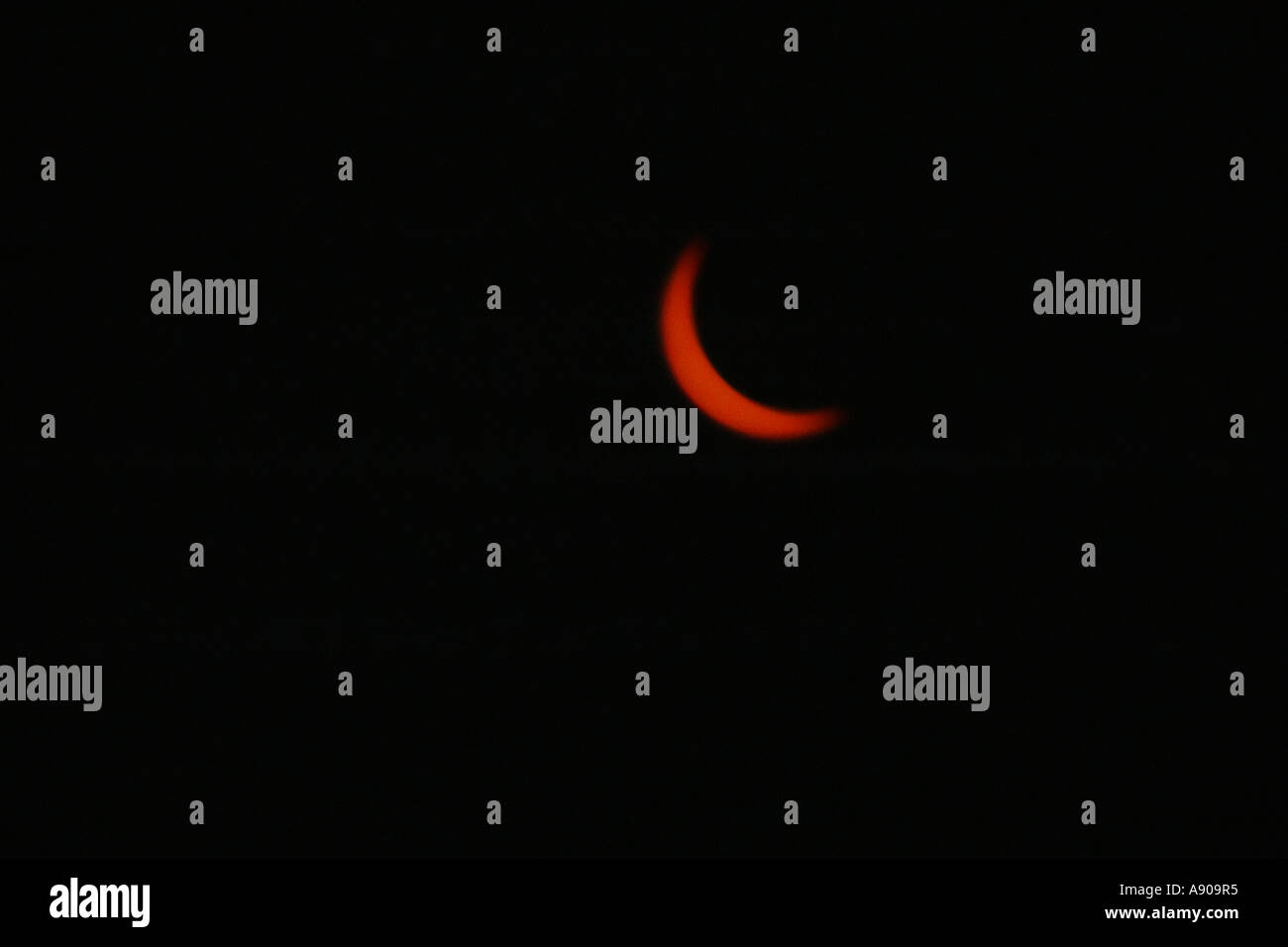 The sun during a partial solar eclipse as seen from Israel on March ...