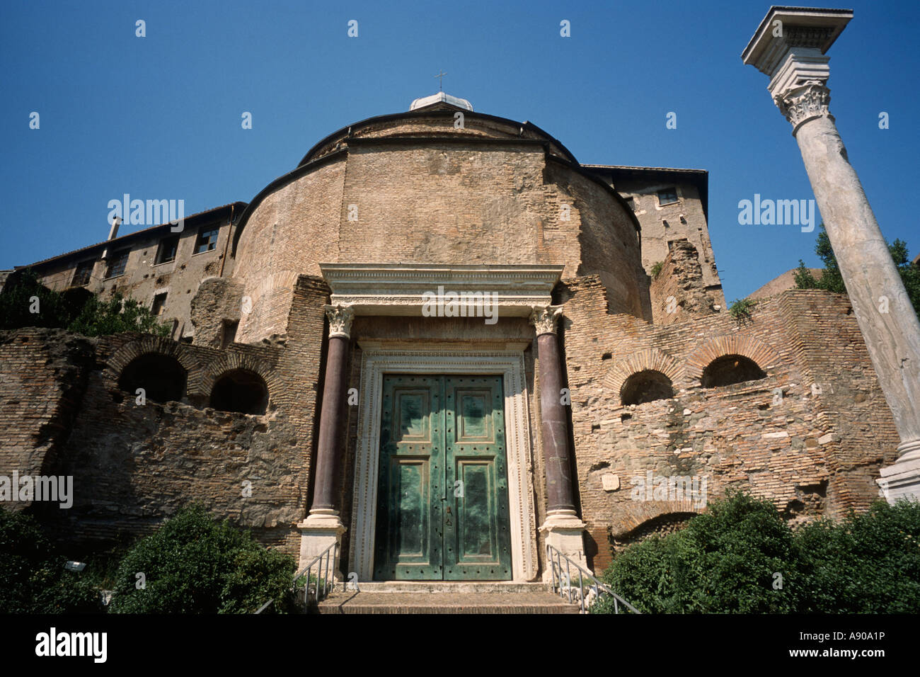 Rome Italy Tomb of Romulus in the Roman Forum Stock Photo