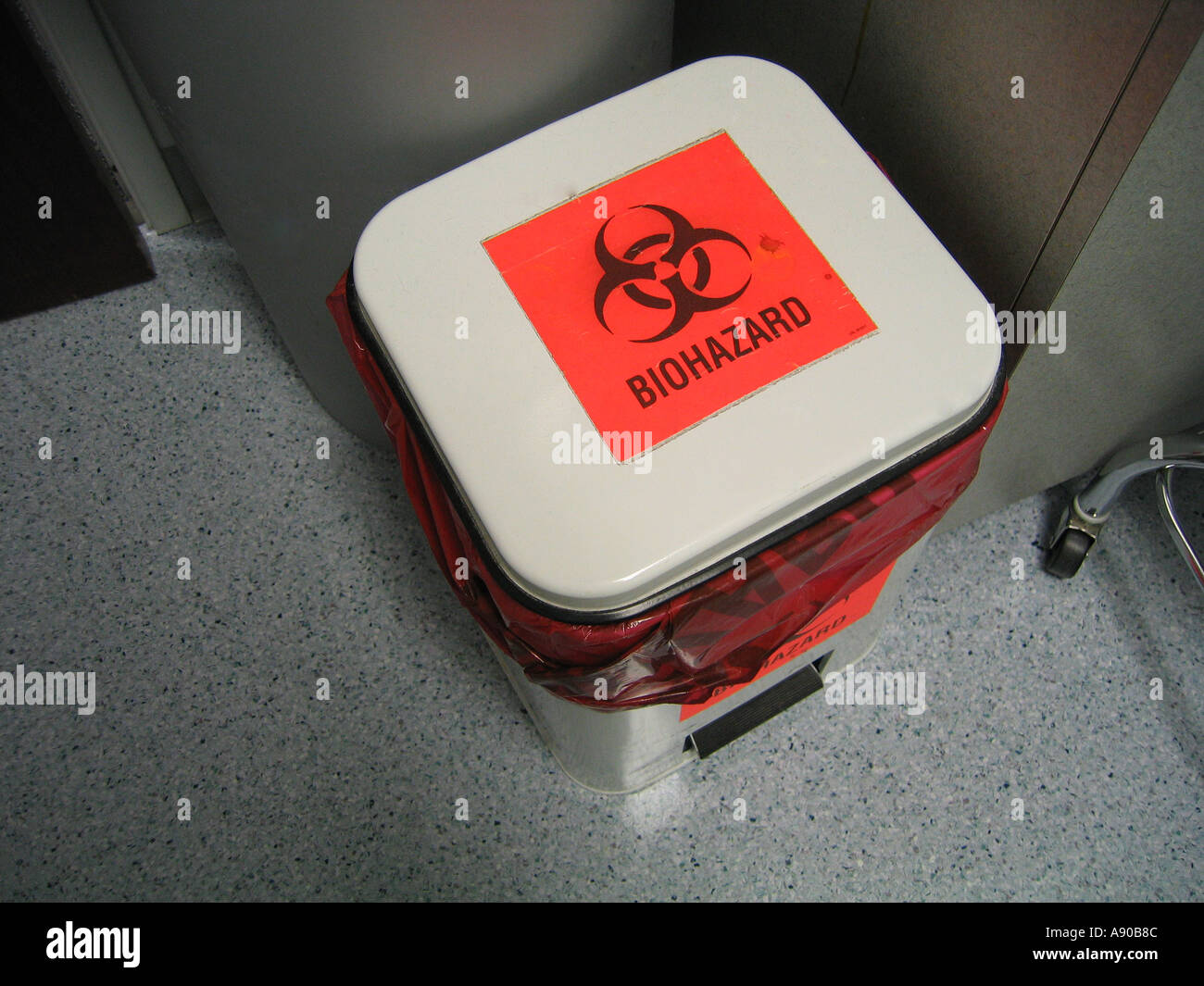 Medical Biohazard container Stock Photo Alamy