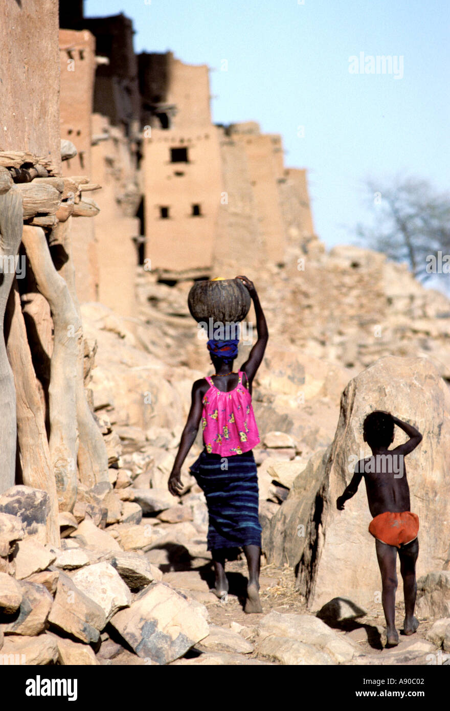 bandiagara escarpment dogon mali Stock Photo