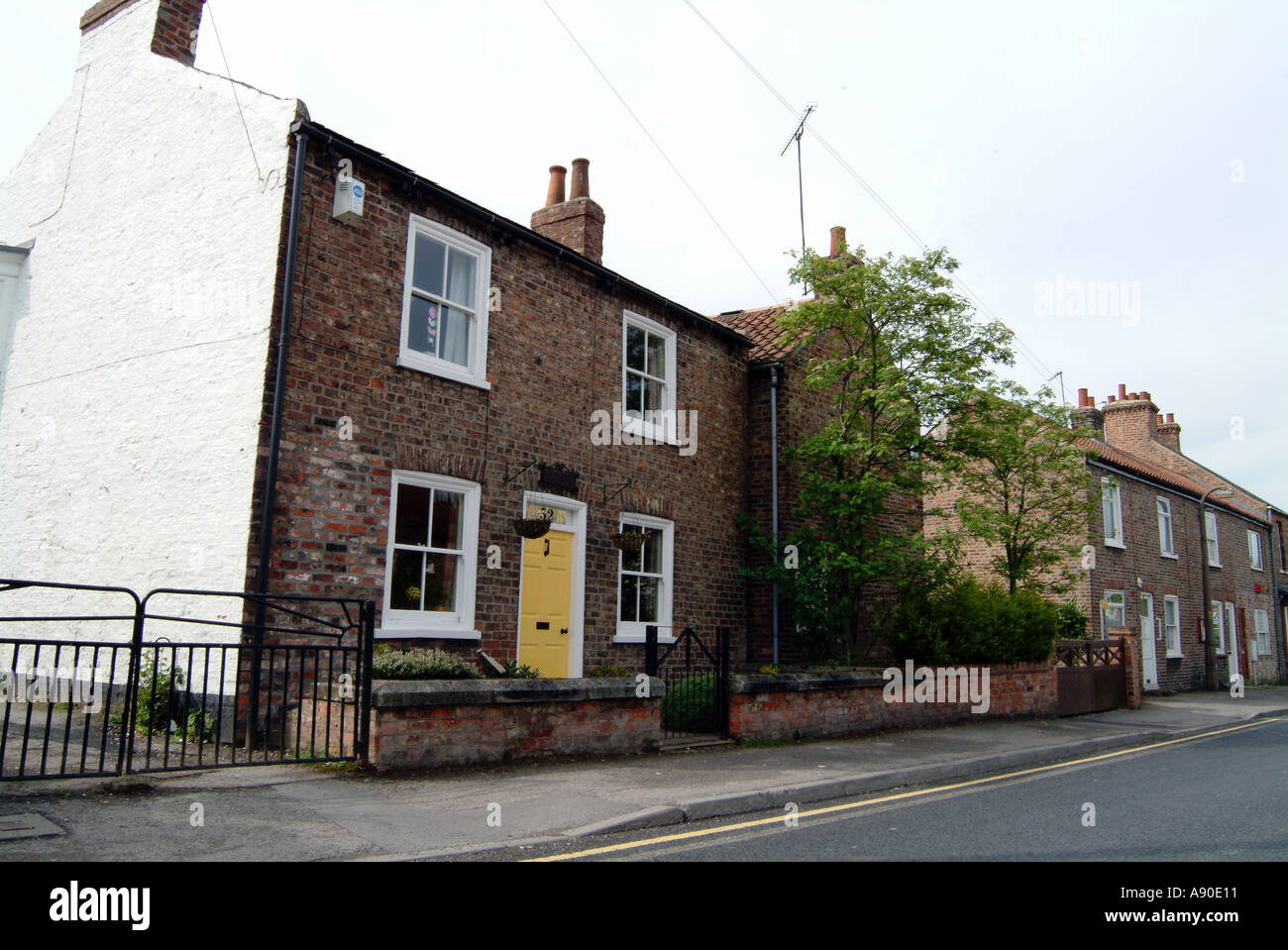 traditional village houses in english hamlet terrace home Stock Photo