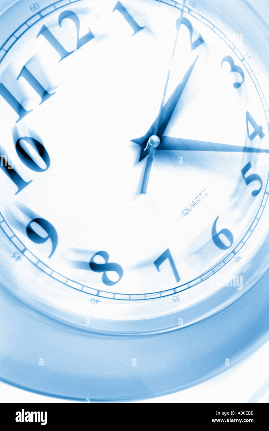 time passing concept passing in a blur time clock movement tick tock second hours min time passing quickly time travel back in t Stock Photo Alamy