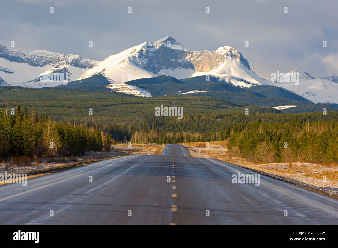 Alberta Highway 40 south Stock Photo