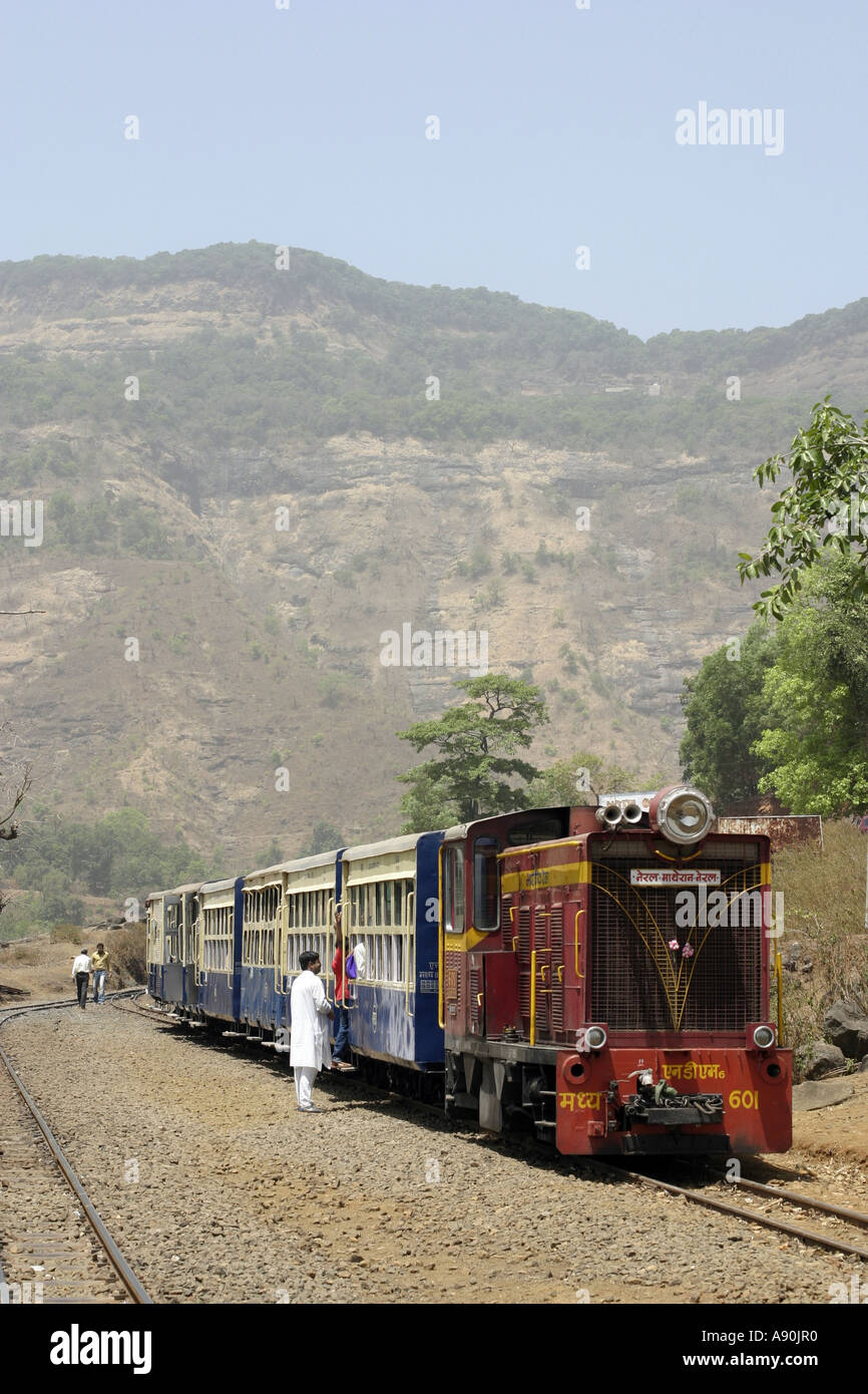 Narrow gauge toy train Matheran Maharashtra India Stock Photo Alamy