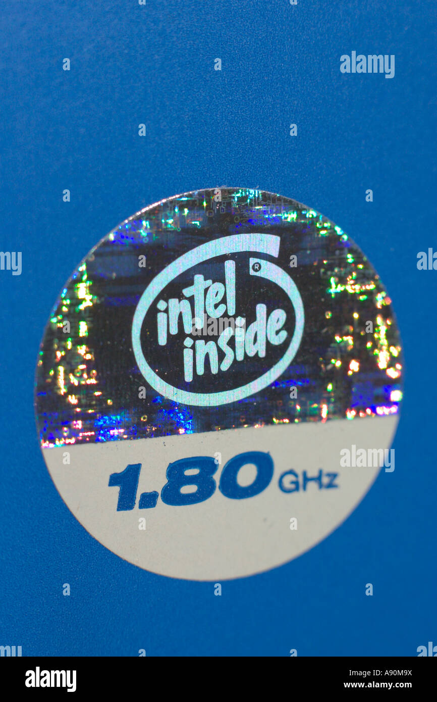 intel inside logo Stock Photo