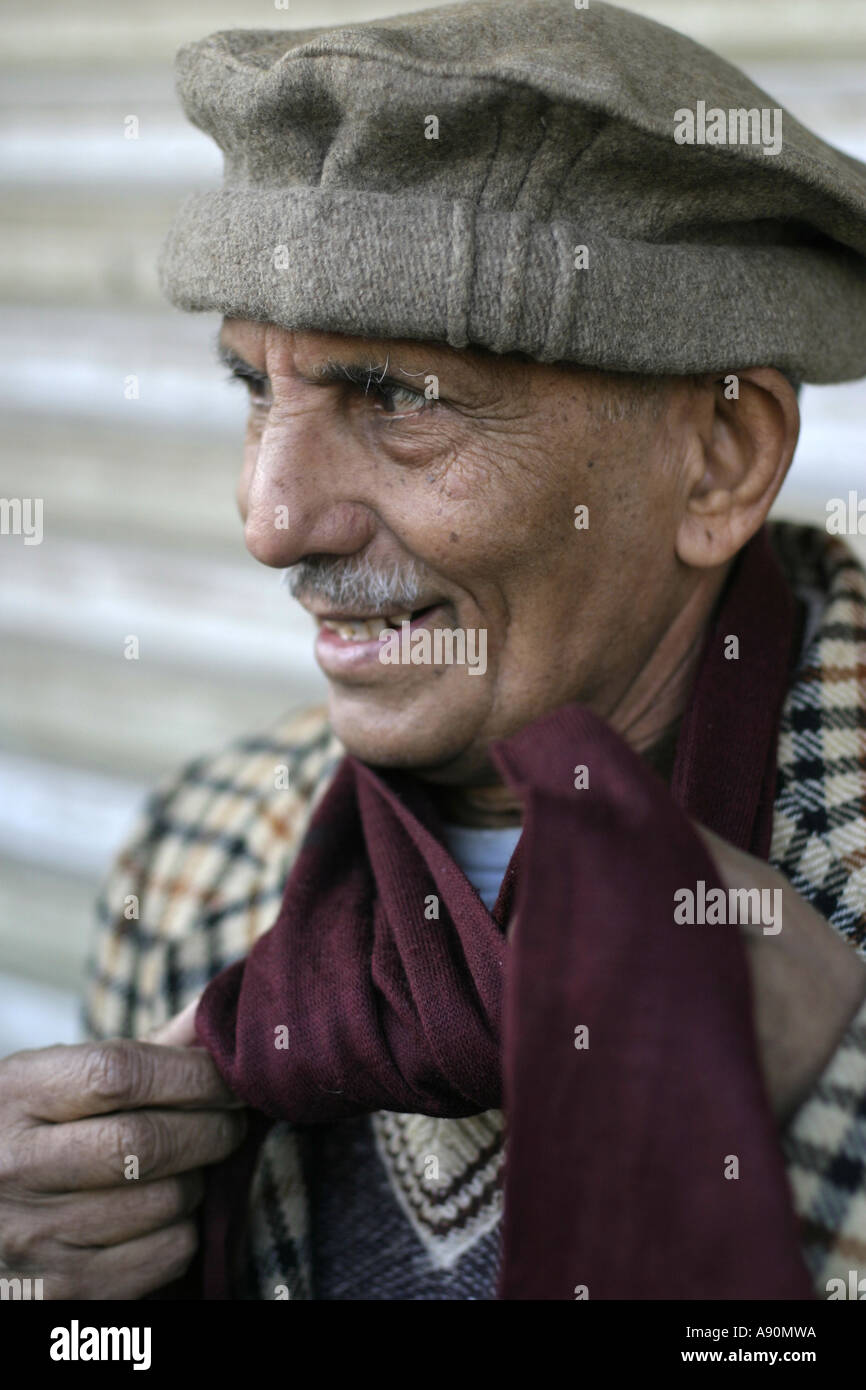 Christian man in a Chitrali hat Peshawar North West Frontier P Stock Photo