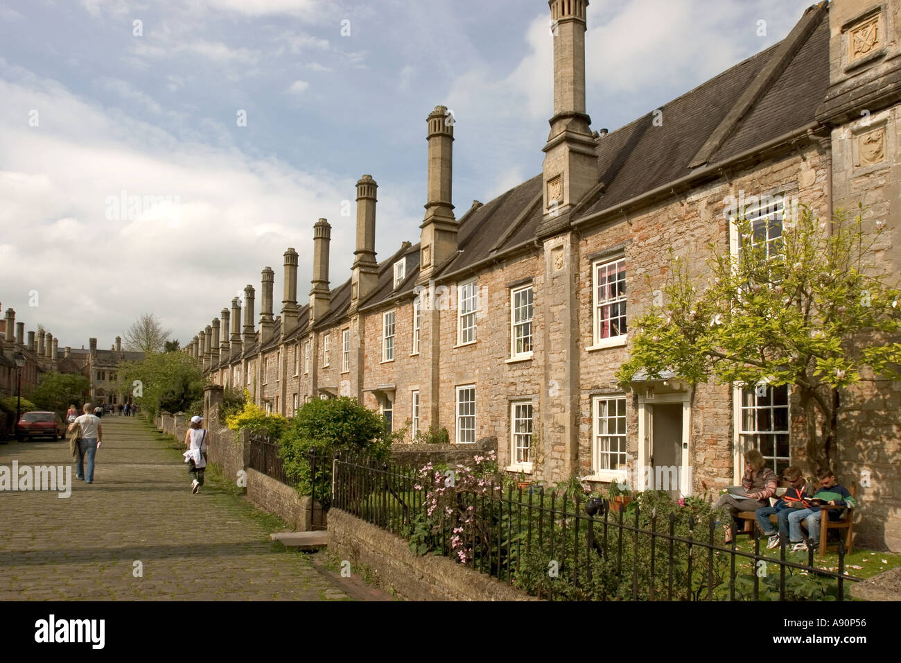 England Somerset Wells Vicars Close Europes oldest continuously